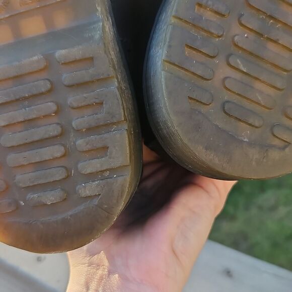 Dr. Martens Black Leather Boots – Size 41 (Rainbow Stitch & Laces) - Picture 9 of 11